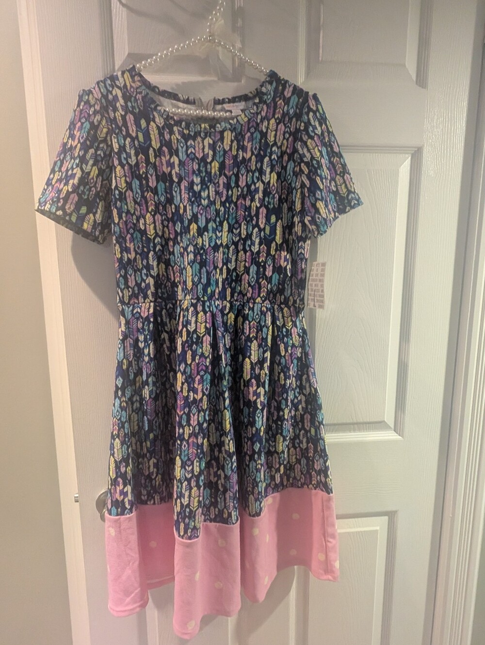 Rare New With Tags LulaRoe Amelia Feather Dress Size Large